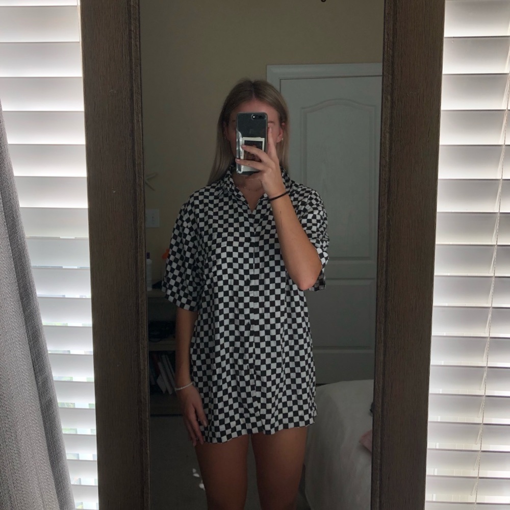 Checkered Button Down